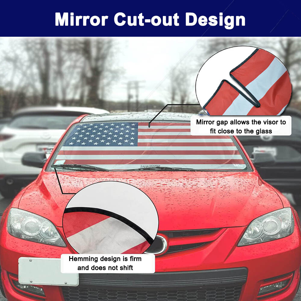 Car Windshield Sun Shade Foldable Large Front Window Visor UV Block Shield Cover