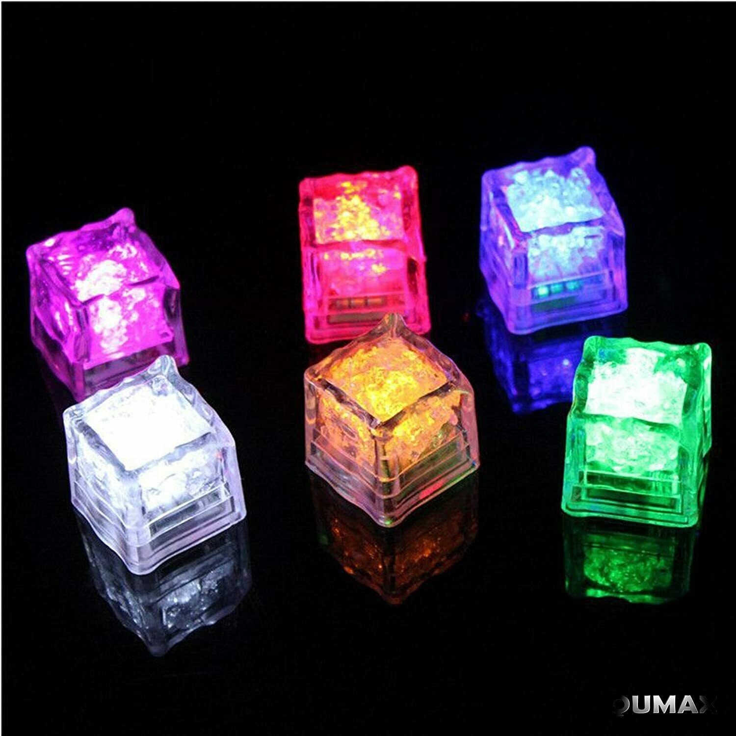 ICE CUBES LEDS light 4 - 576 pack changeable to 6 colors for drinks/parties