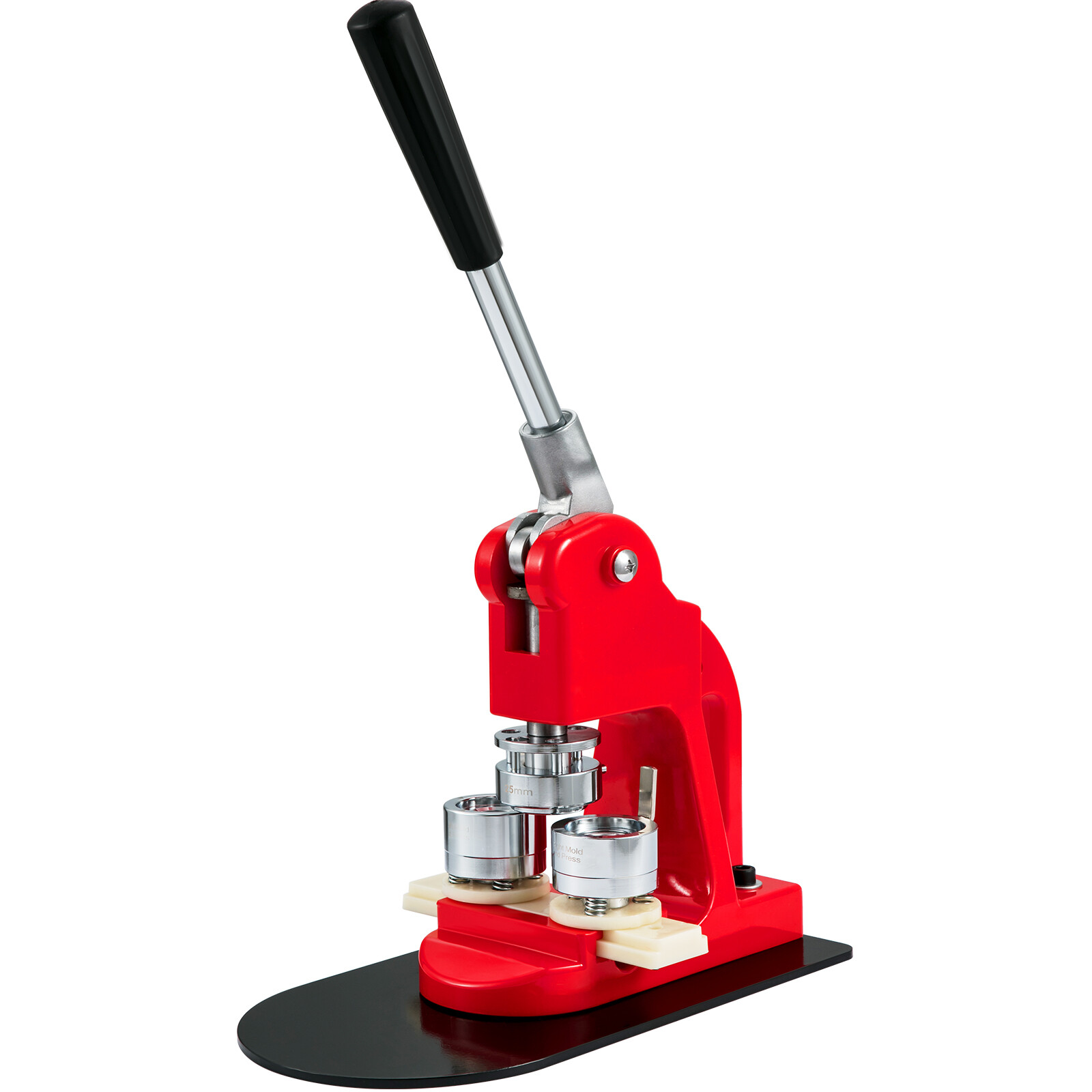 VEVOR Button Maker Machine Badge Pin Machine 1" 25MM 500 Free Parts Press Kit