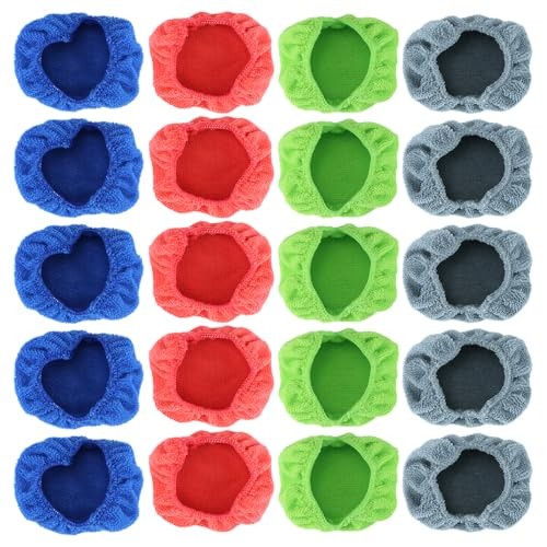 20 Pack Car Care Microfiber Cloths, Windshield Cleaner Microfiber Pads