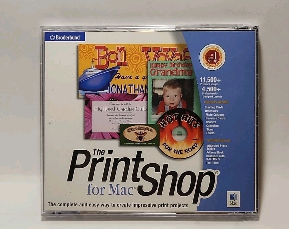 Calendar Creator Version 7, (PC, CD-ROM)/Printshop for Mac (2 CD set) 6084