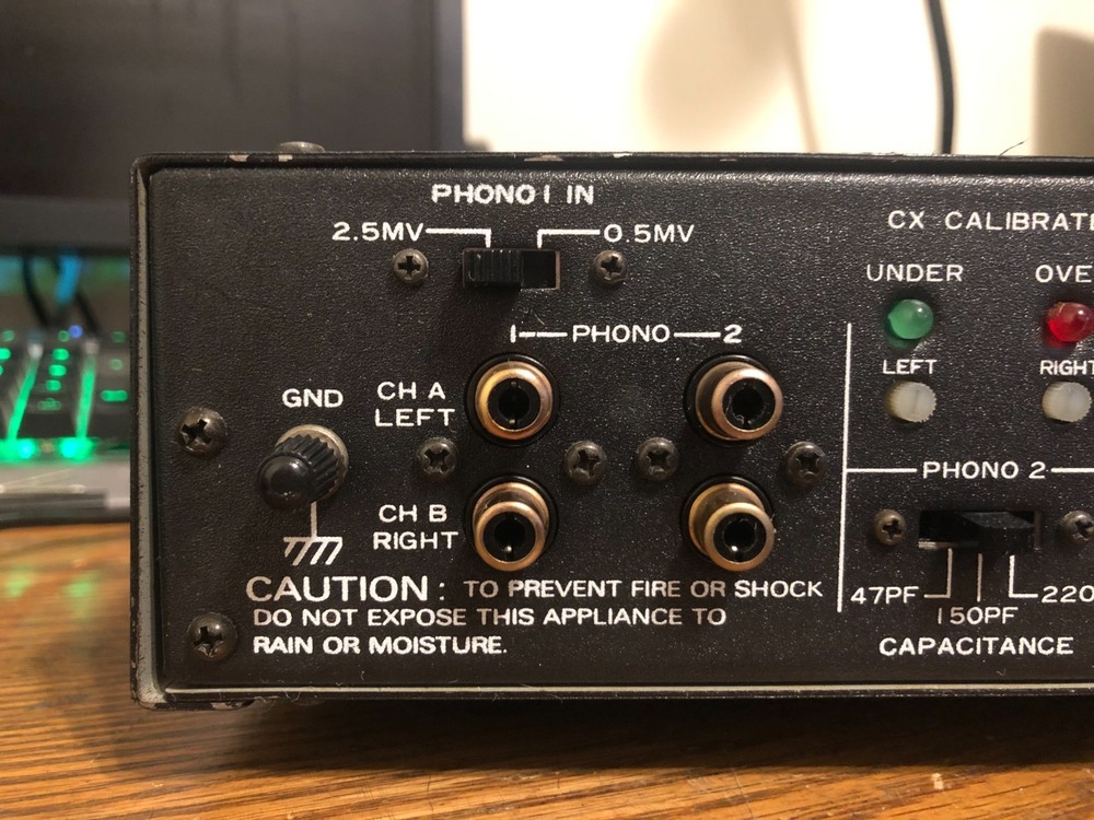 Working Vintage ADCOM GFP-1A Stereo Preamplifier w/ 2x Phono Input