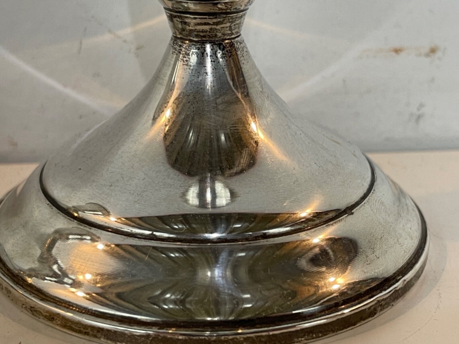 Vintage Towle Sterling Pair of Weighted Candle Holders #512