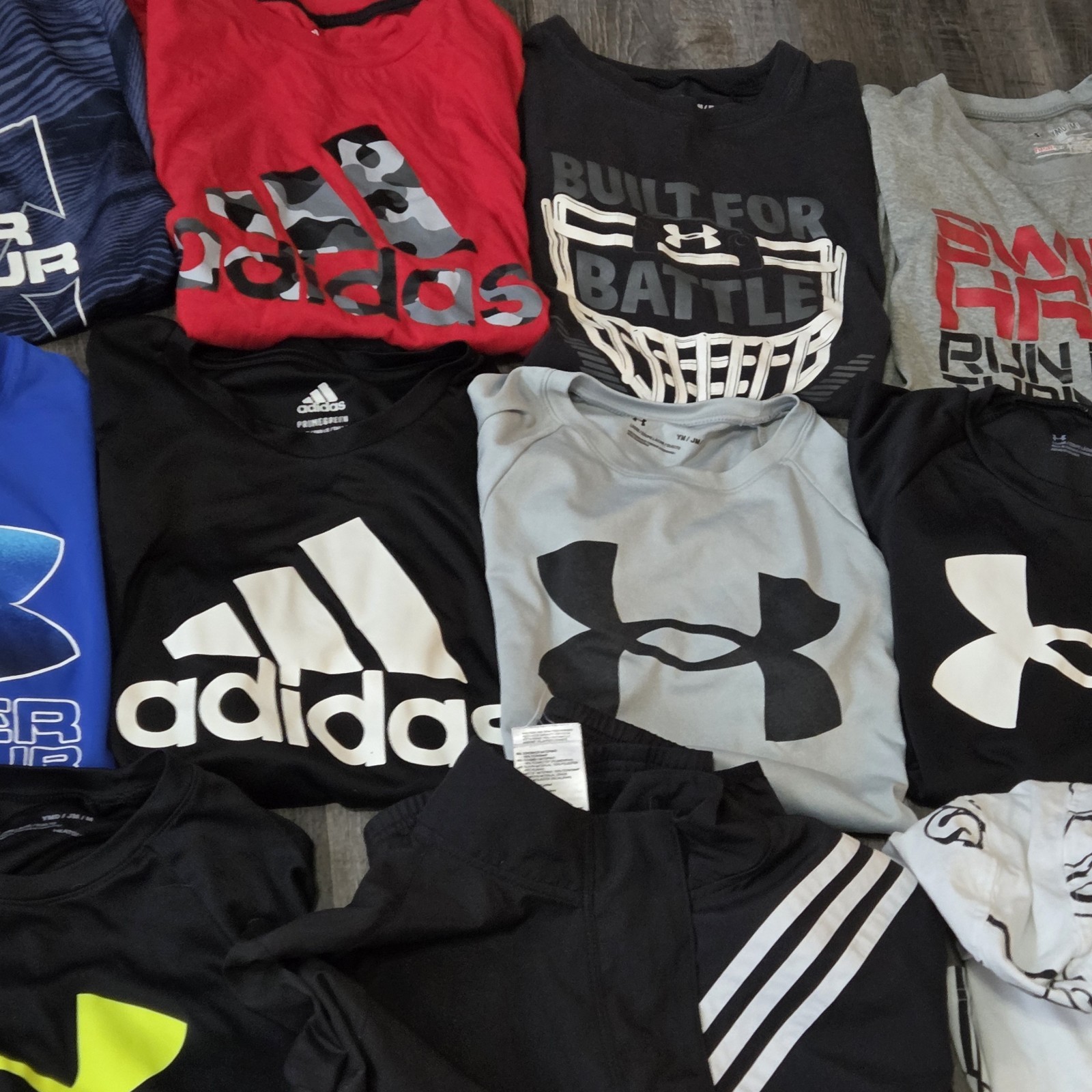 Nike Under Armour Adidas Boys Medium Clothing Lot 25 Pieces