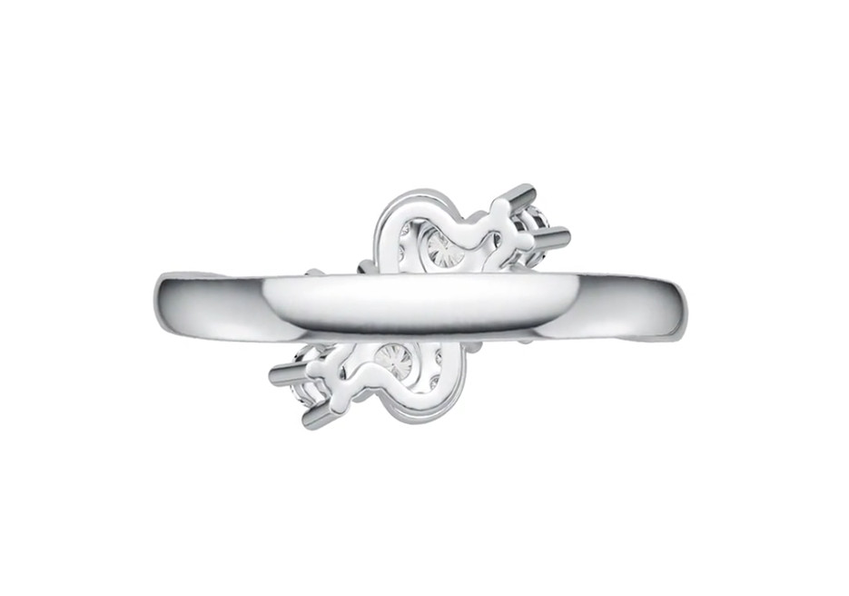 Sterling Silver Semi Mount Ring Setting Round RD 3x3mm