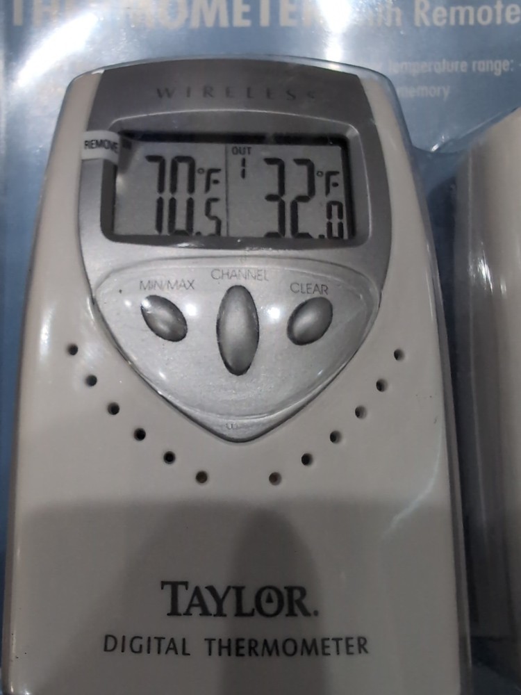 Taylor Digital Wireless Temperature System Thermometer with Remote 1468 - Sealed