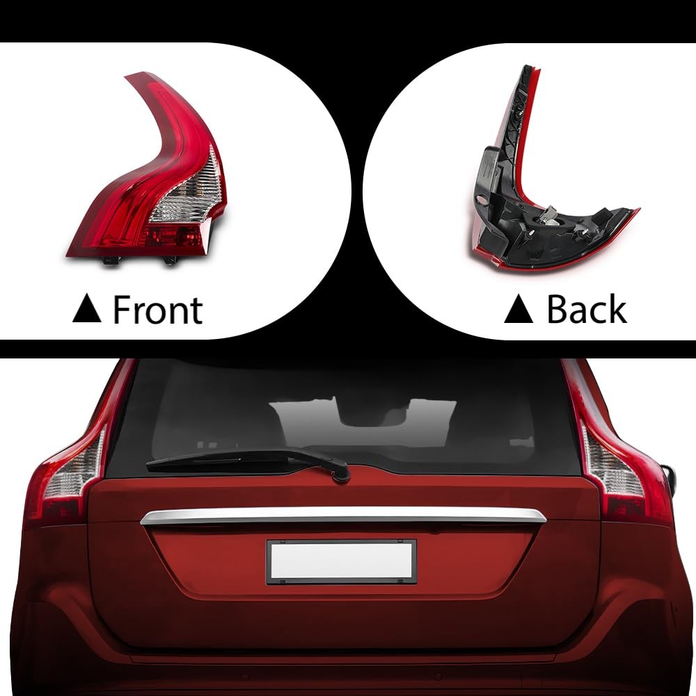 LED Tail Light Left Driver Side for 2011-2017 XC60 VO2800104 Red
