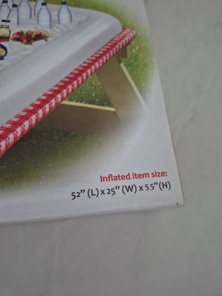 Inflatable Serving Bar with Drain Plug/White/ New