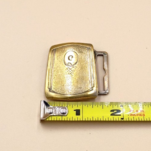 Art Deco Solid Radiogold Belt Buckle