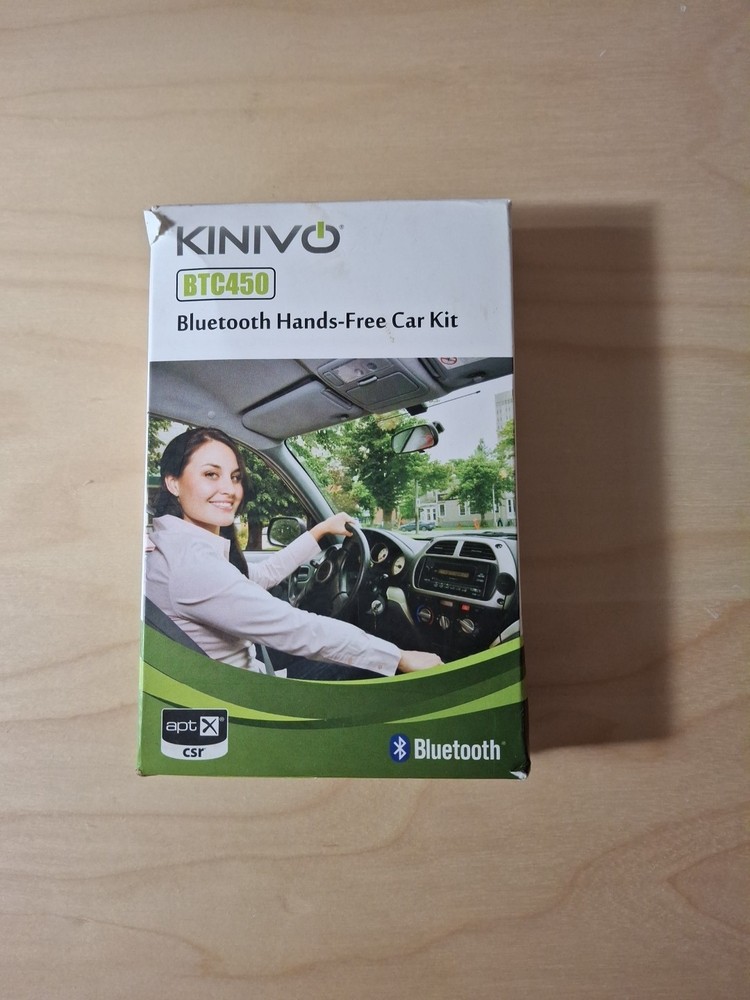 Kinivo BTC450 Bluetooth Car Kit Hands-Free, AUX Bluetooth Adapter