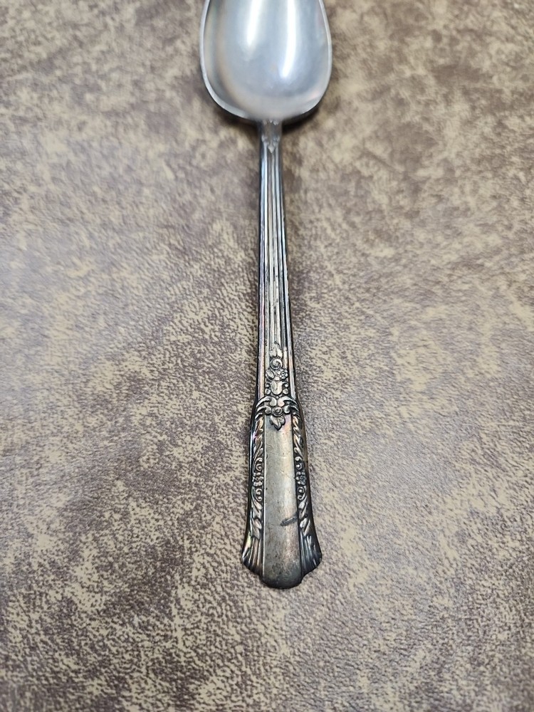 Wm Rogers Overlaid IS Treasure Pattern Silverplate Teaspoon