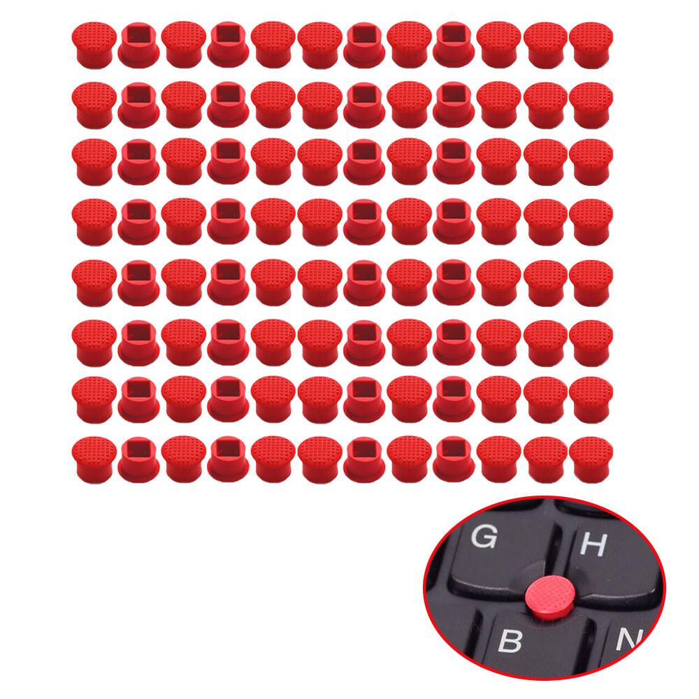 100pcs Rubber Mouse Pointer Trackpoint Red Cap For IBM Thinkpad Laptop Nipple US