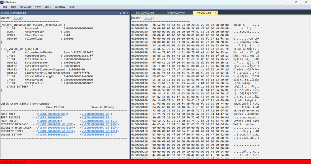 FSReflector for Windows - Forensics and Data Recovery