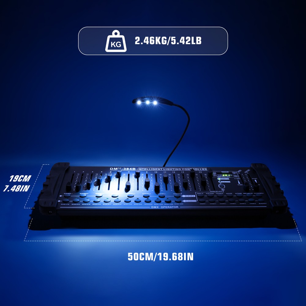 DMX 512 Large Operator Console Control 384 Channels For Stage Lighting DJ Party