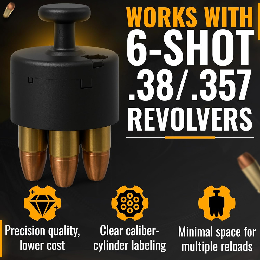 38 Special Speed Loader - 357 Magnum SpeedLoader for .38/.357, Black