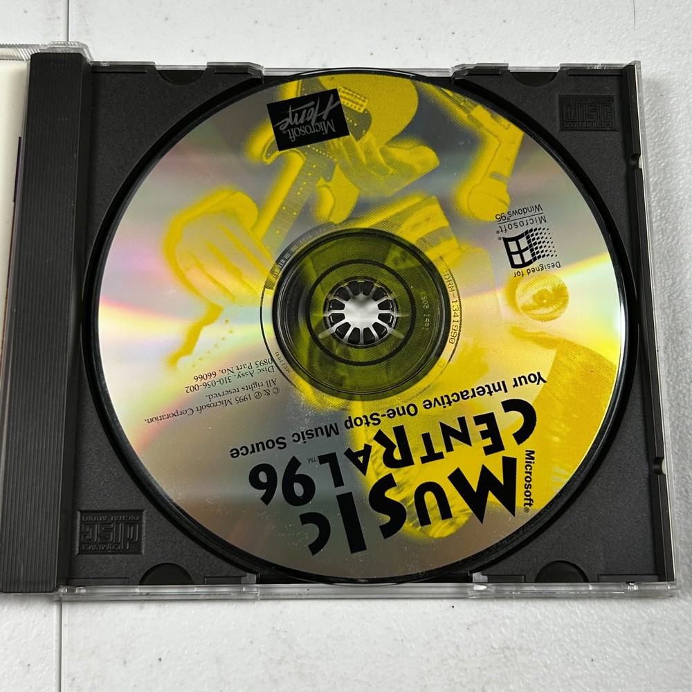 Windows Music Central 96 - Vintage Software Microsoft