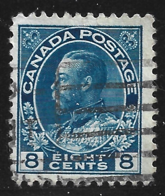 Canada, Scott #115, 8c King George V, Used