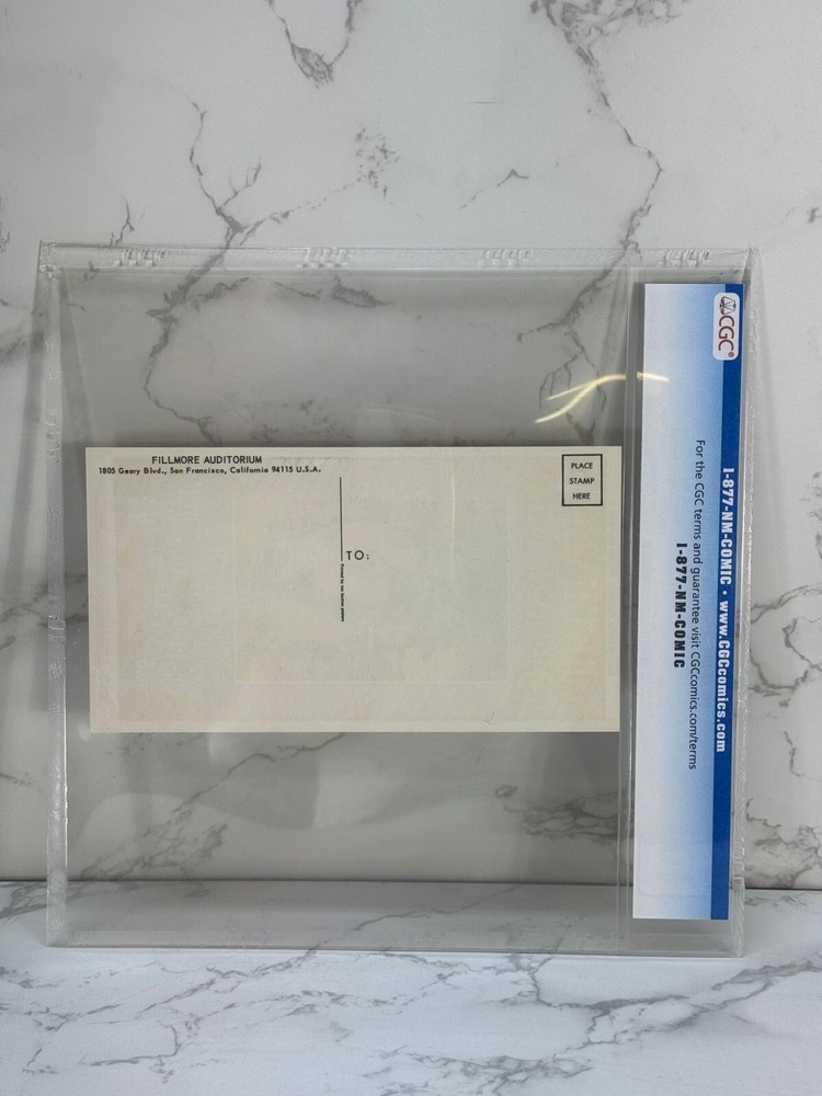 Buffalo Springfield Collectors 1967 Bill Graham Fillmore BG98 Postcard CGC 10