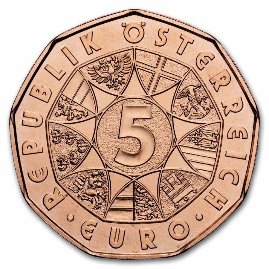 2026 Austria Copper €5 Easter Dürer’s Three Bunnies