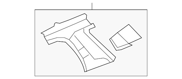 Genuine GM Driver Side Quarter Upper Inner Panel 20934429