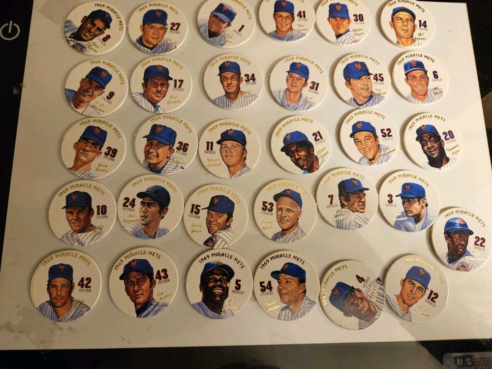 1969 NEW YORK MIRACLE METS 31 POGS
