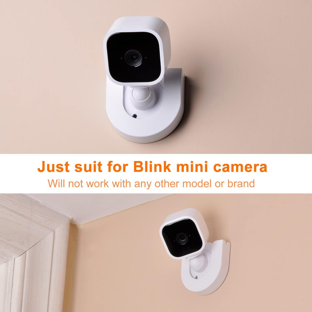 2 Pack Wall Mount for Blink Mini Indoor Camera,Strong Adhesive Camera Mount Base