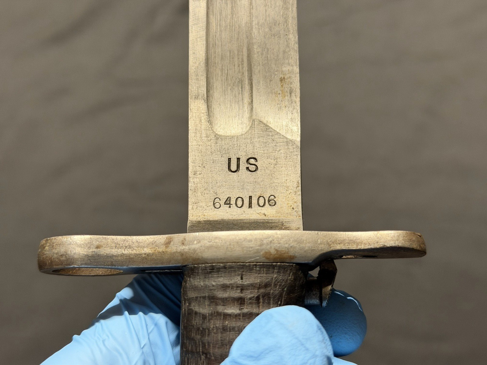 WWI WW1 US AEF Springfield Armory SA M1905 Bayonet / Scabbard! Dated 1916!