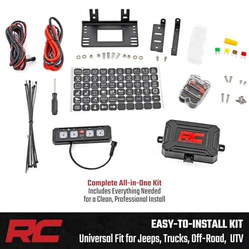 4-Gang RGB Backlit Switch Panel & Relay System - Universal Light & Off-Road