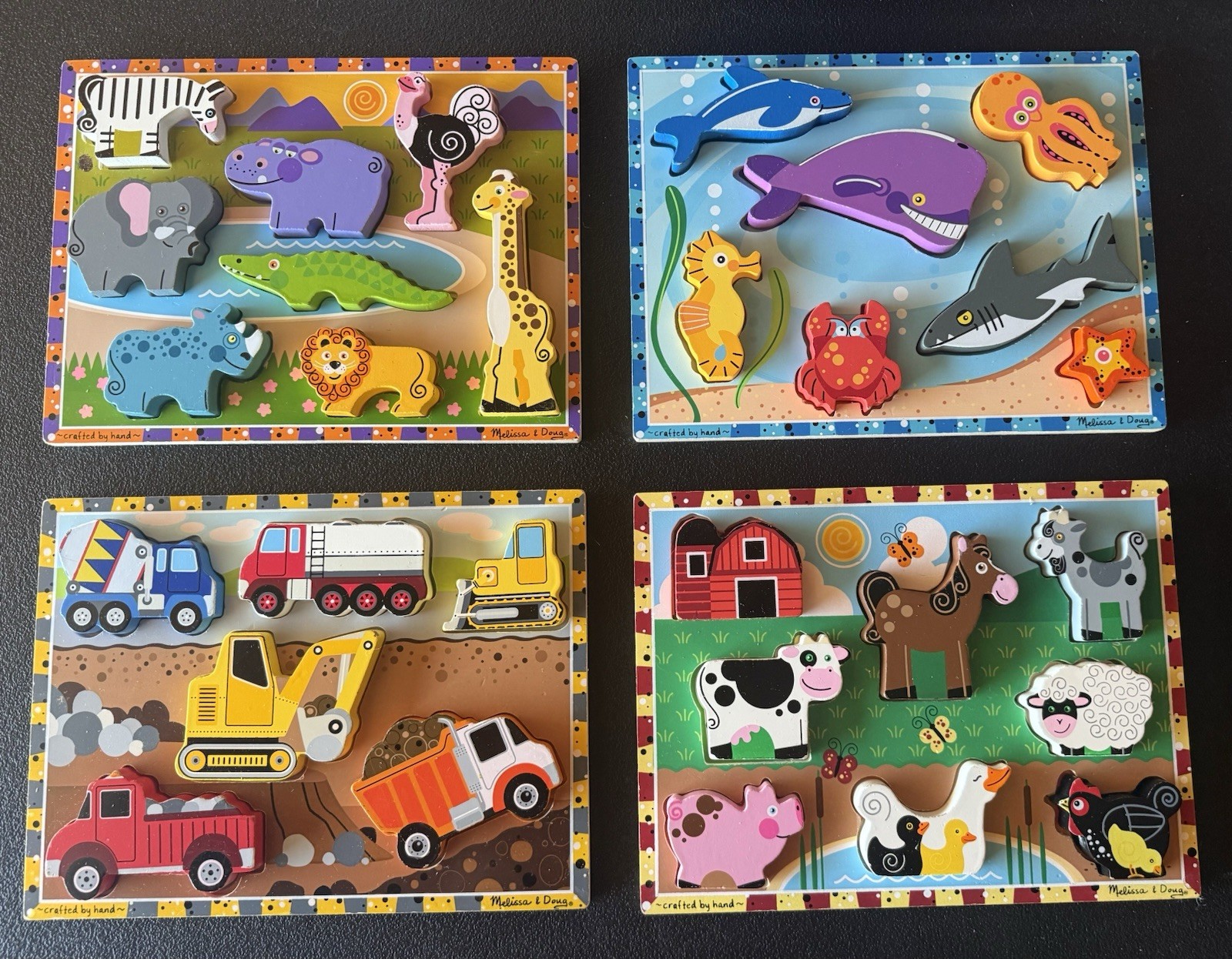 Four Chunky Kids Puzzles for Toddlers Mellisa & Doug