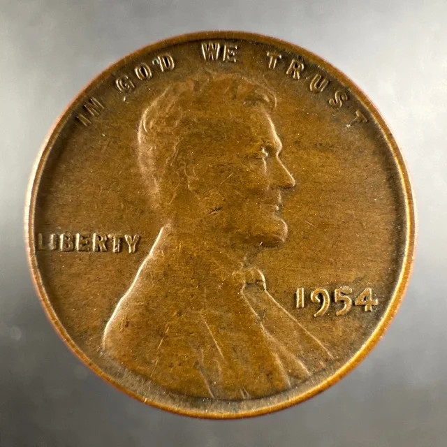 1954 Lincoln Wheat Cent Lightly Circulated