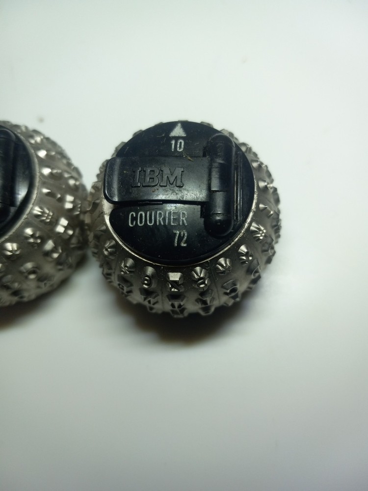 Set 3 IBM Font Ball Selectric Typewriter Script Courier 72
