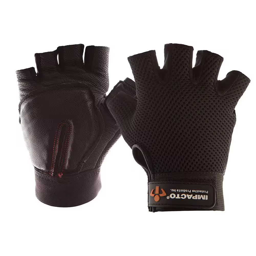 X-Large Half-Finger Leather Carpal Tunnel Glove