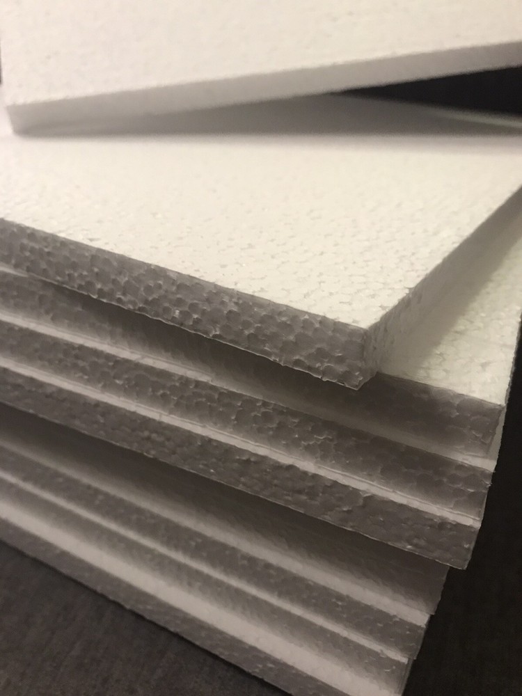 15pc 12"x12"x 1/2" Expanded Polystyrene Flat Sheets