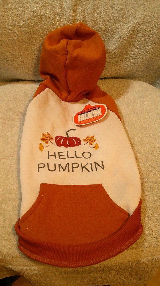Hello Pumpkin Size Medium Pet Apparel New With Tag