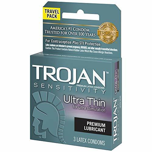 Trojan Sensitivity Ultra Thin Lubricated Condoms, 3 Count