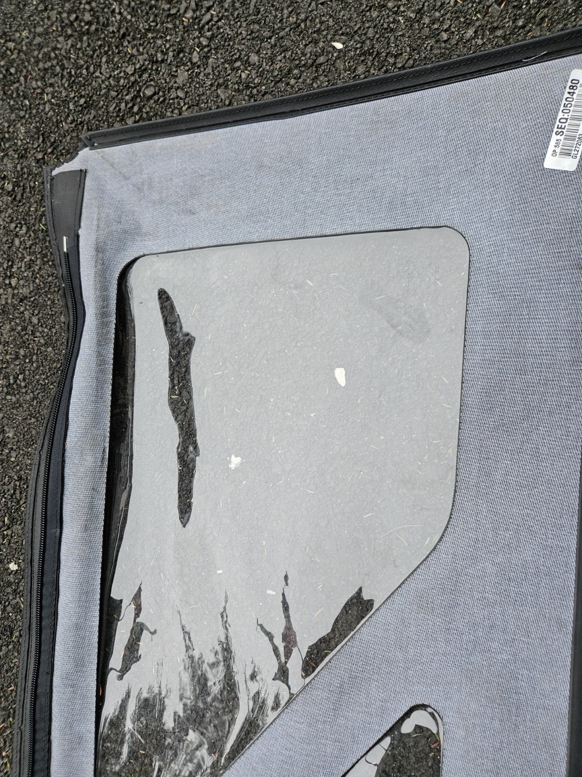 Jeep Wrangler Soft Top Windows 2 Door JK CLEAR VINYL GREY GRAY 07-18 PAIR LH RH