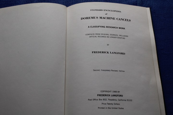 Doremus Machine Cancels Frederick Langford 2nd 1988 BlueLakeStamps Great Info