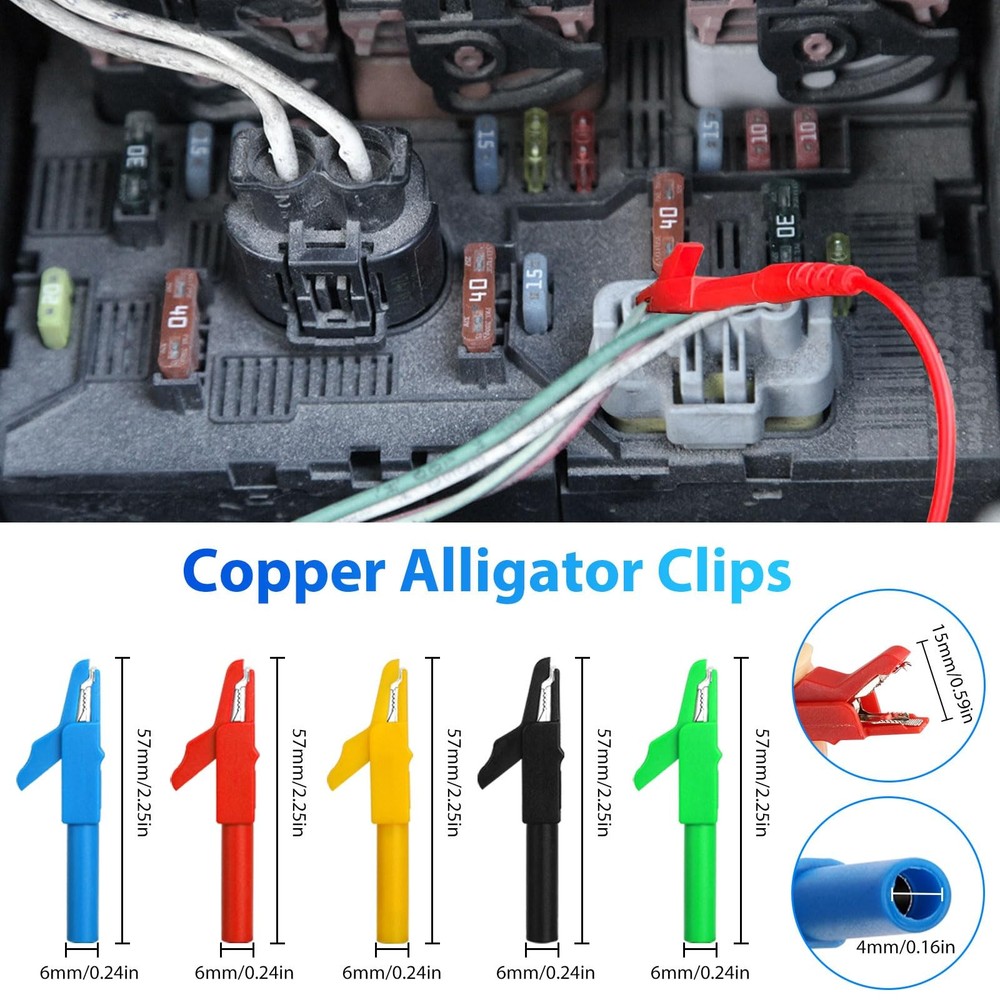 Linkstyle 25PCS Back Probe Kit, Multimeter Probes 25PCS: Multiple colors