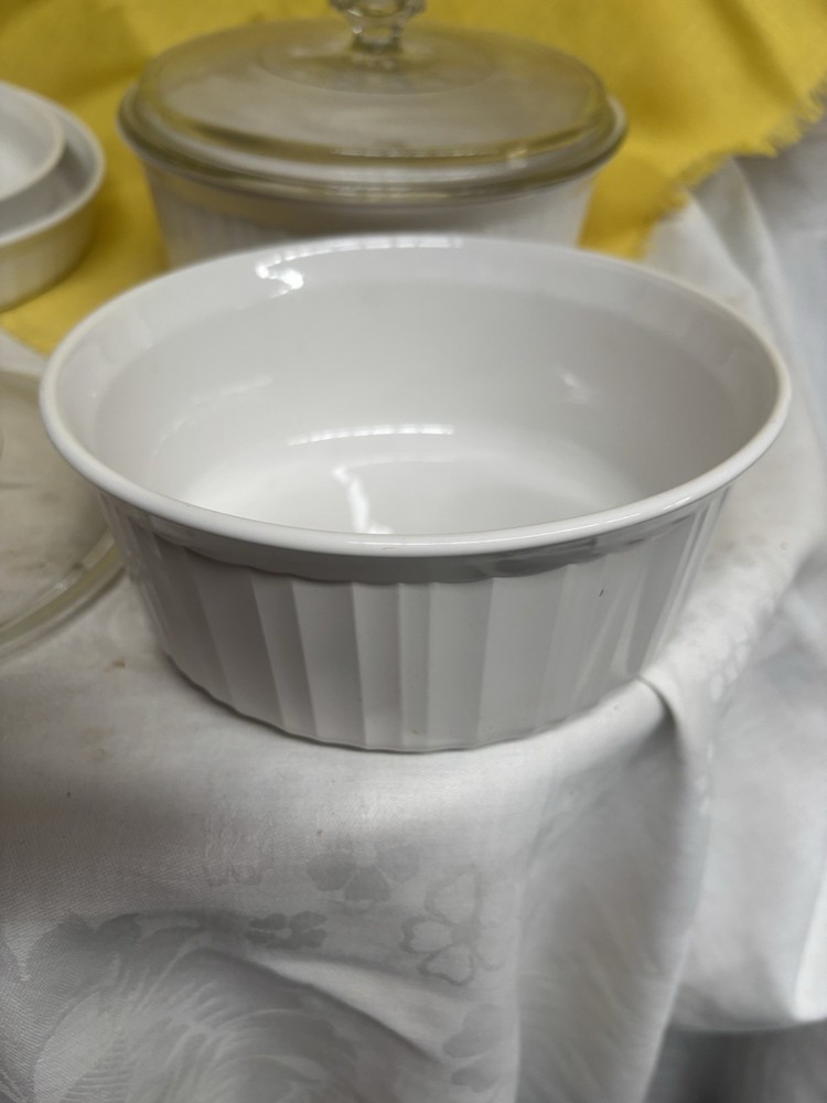 4 Piece CorningWare French White bakeware set
