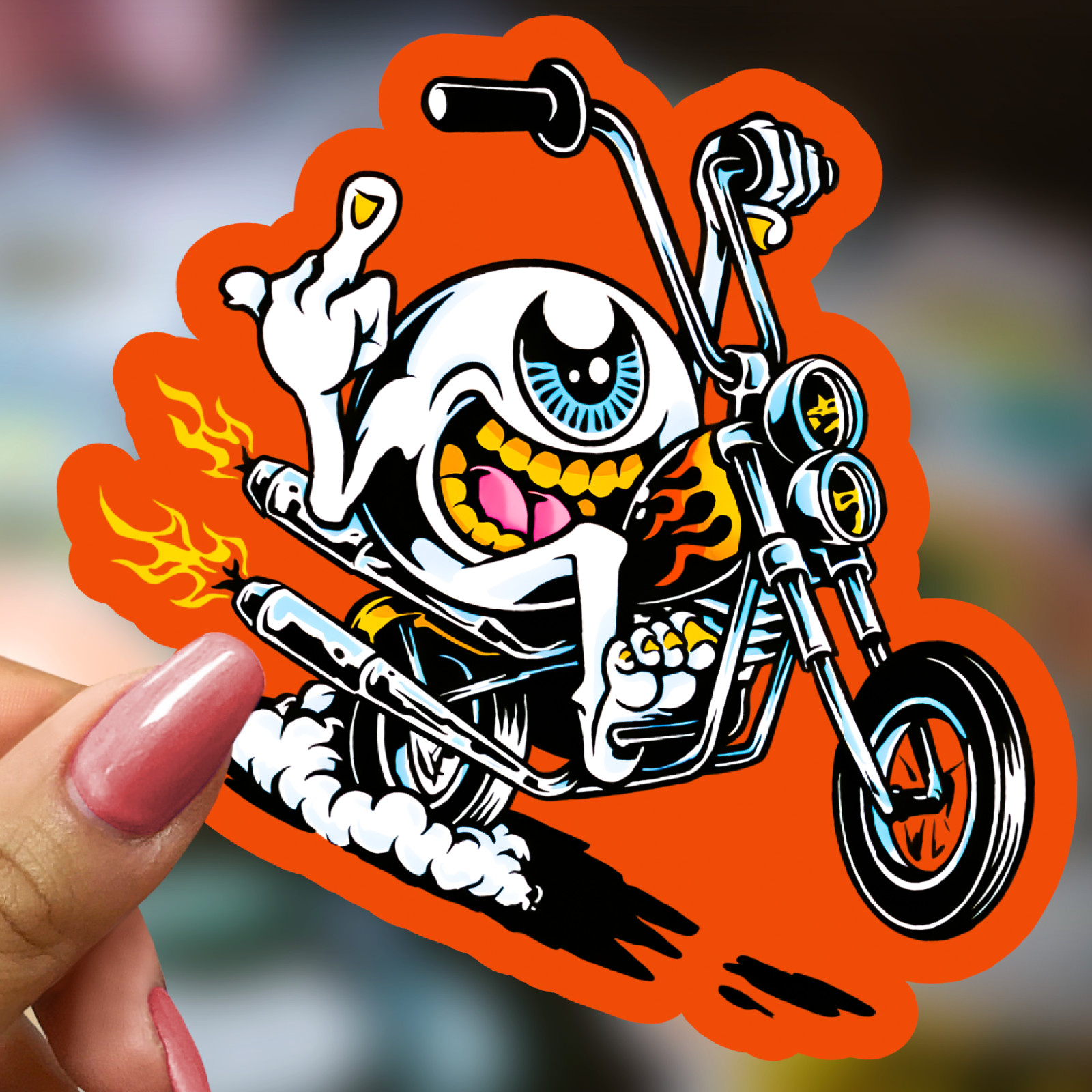 Rat Fink Ed Roth Vinyl Decals 50pcs Hot Rod Custom Car Bike Skateboard Sticker
