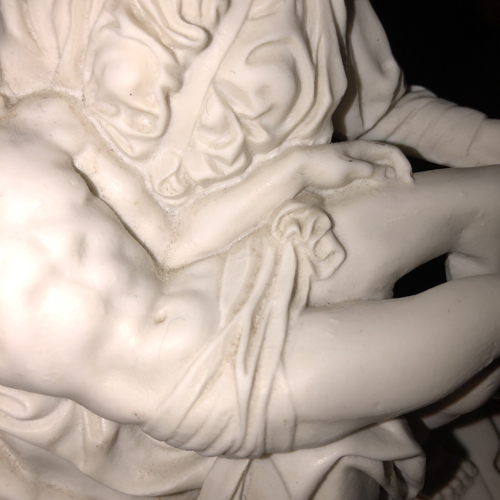 Michelangelo's Pieta Jesus Sculptor A. Santini PIETA Classic9x7x4” Made In Italy