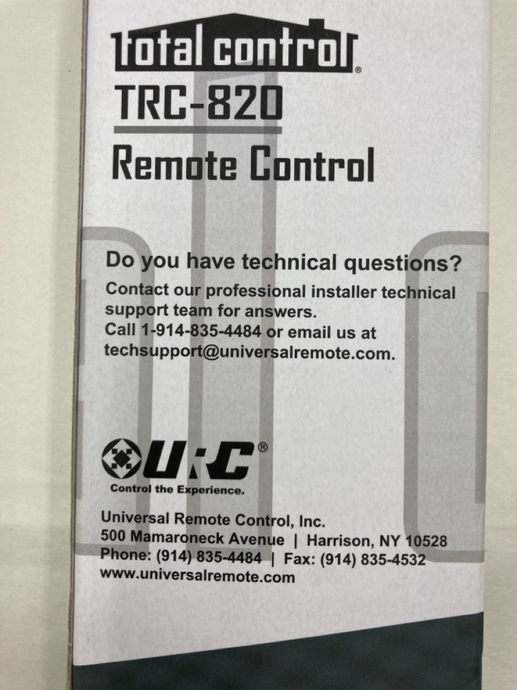 URC TRC-820 Universal Remote (EL1098761)