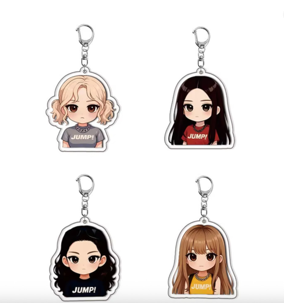 BLACK PINK ROSE JISOO BLINK KPOP IDOL PERIPHERAL ACRYLIC KEYCHAIN BAG GIFT I BBI