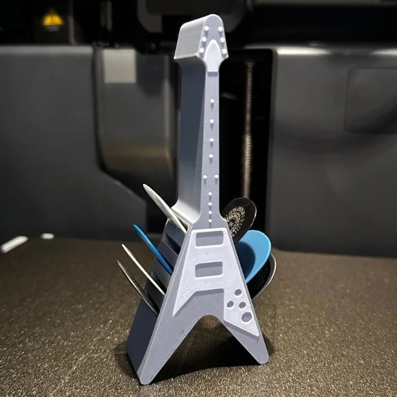 3D Printed Guitar Picks Holder Box Organizer Case Guitar Pick Storage Box