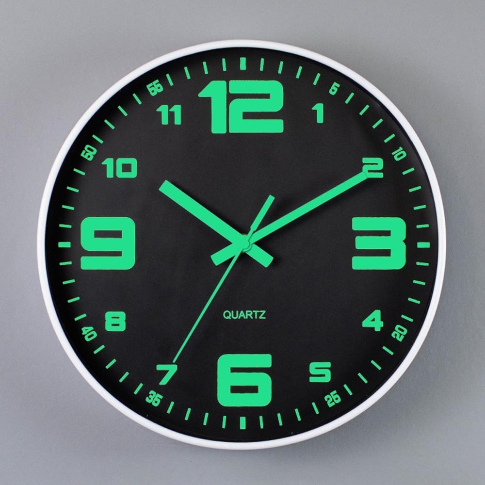 High Visibility 30CM Luminous Wall Clock Suitable for Various Settings