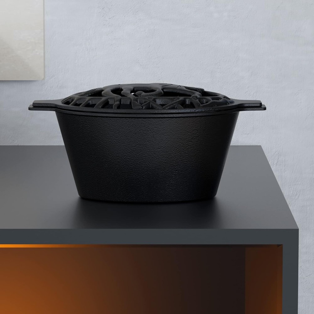 Compact Horse Design Cast Iron Steamer - 2.3 Quart Aromatherapy Humidifier