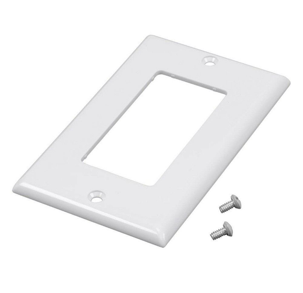 5-Pack,  1-Gang Décor Wall Plate, White