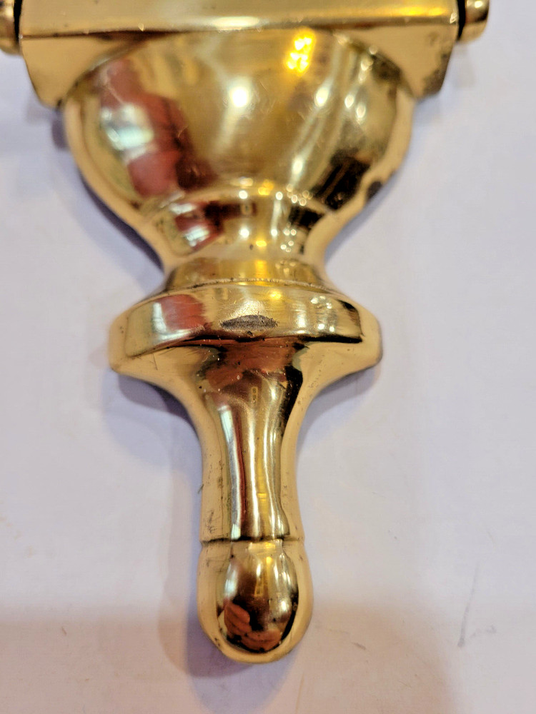 Brass Door Knocker Colonial Style Solid Can be Engraved 6.25" Long 3.25" Wide