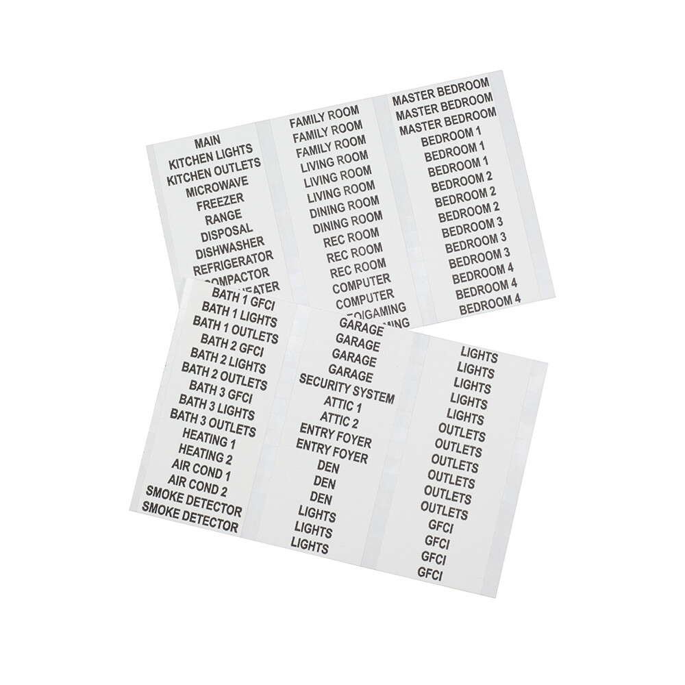 Klein Tools 56254 Wire Marker Book-Household Electrical Panel