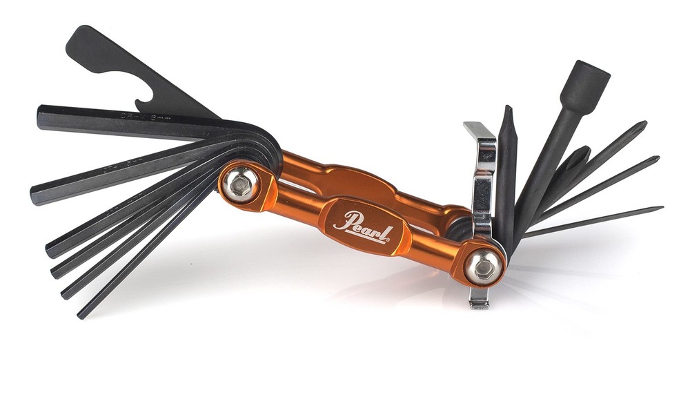 Pearl Tech Tool Drum Key & Multi-Tool - 13-in-1 for Drums, Pedals, Hardware
